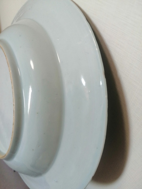 古玩陶瓷清代折枝花卉紋青花盤拍賣,當前價格1999元