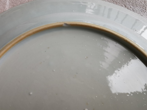 古玩陶瓷清乾隆彩繪博古花卉紋盤拍賣,當前價格1999元