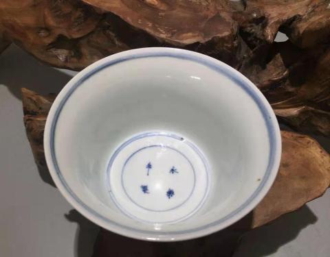 古玩陶瓷赤壁賦青花杯拍賣，當前價格4000元