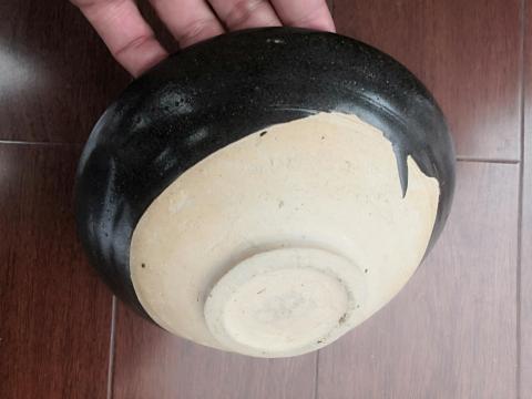 古玩陶瓷金元磁州窯黑釉碗拍賣，當前價格1999元