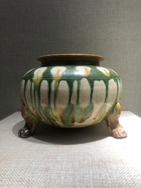 古玩陶瓷唐三彩鍑（精品）拍賣，當前價格168888元