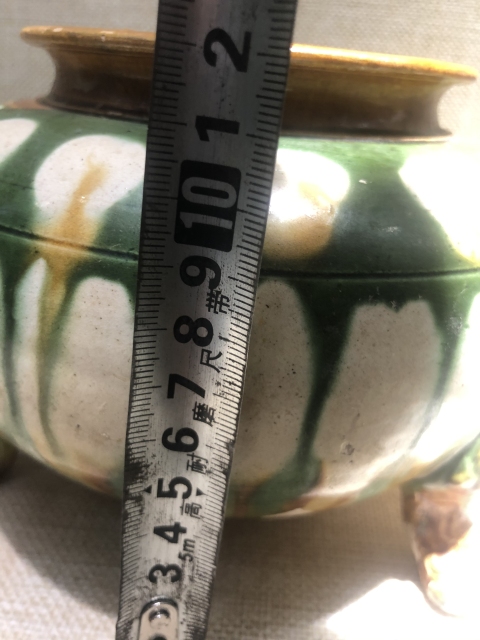古玩陶瓷唐三彩鍑（精品）拍賣，當前價格168888元