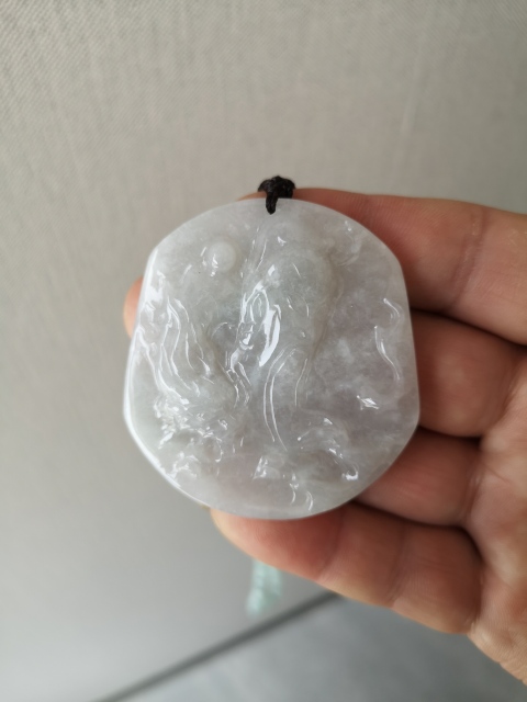 古玩玉器翡翠關公牌拍賣，當前價格680元