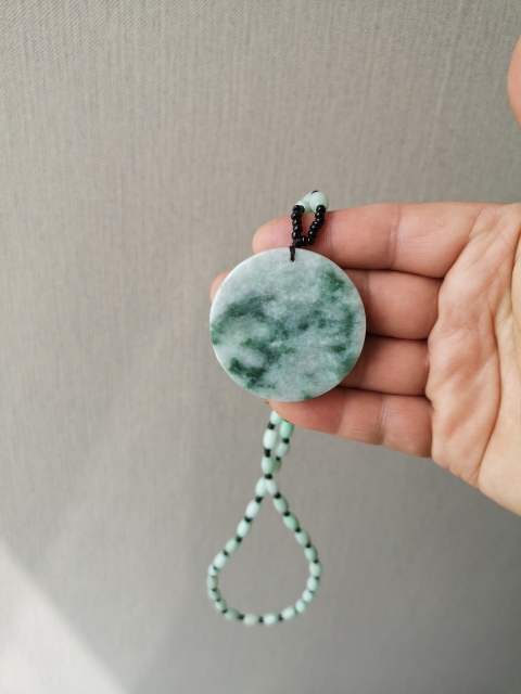 古玩玉器翡翠荷葉魚牌拍賣,當前價格580元