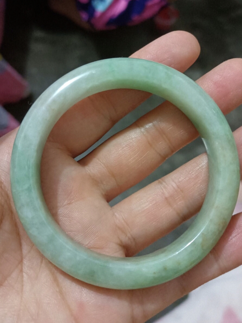 古玩玉器老翡翠手鐲拍賣，當前價格3999元