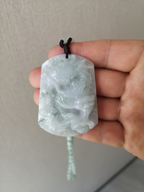 古玩玉器翡翠龍牌拍賣，當前價格850元