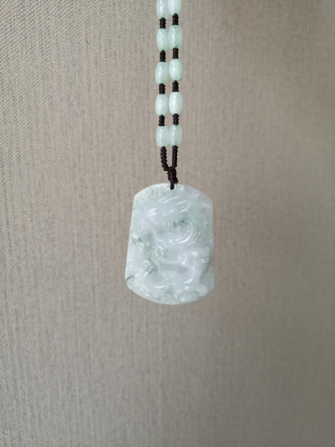 古玩玉器翡翠龍牌拍賣，當前價格850元