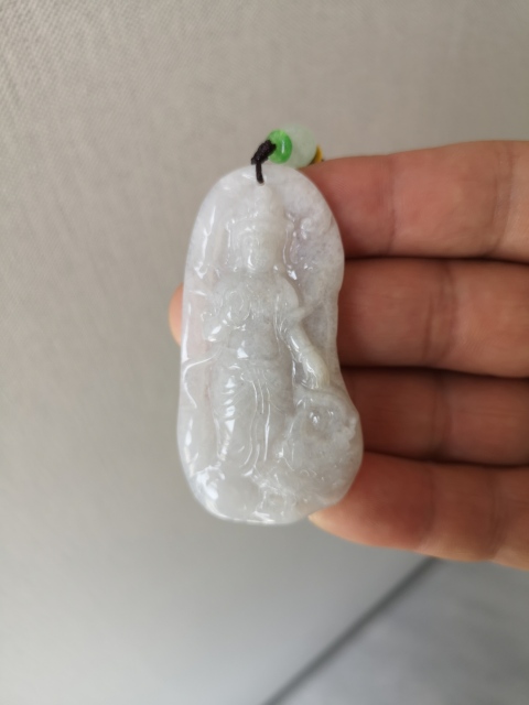 古玩玉器翡翠觀音拍賣,當前價格750元