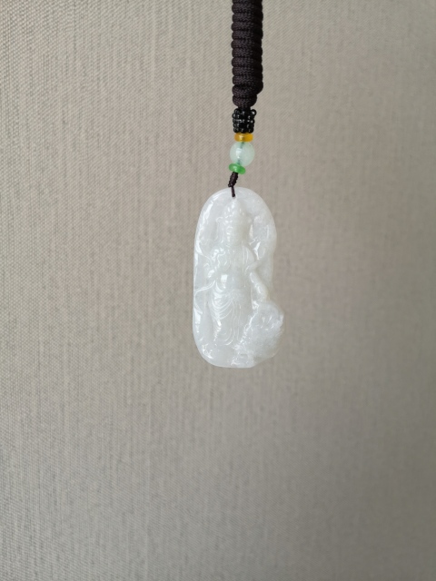 古玩玉器翡翠觀音拍賣,當前價格750元