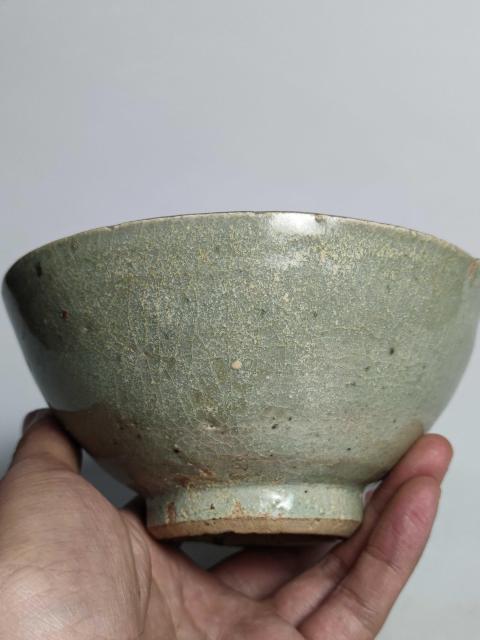 古玩陶瓷元末明初龍泉窯青釉碗拍賣，當前價格999元