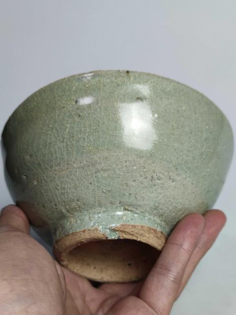 古玩陶瓷元末明初龍泉窯青釉碗拍賣，當前價格999元
