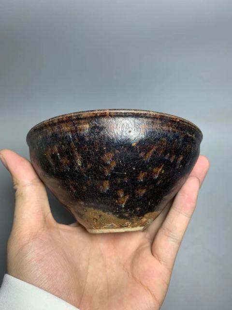 古玩陶瓷吉州窯鳳紋盞拍賣,當(dāng)前價格6000元