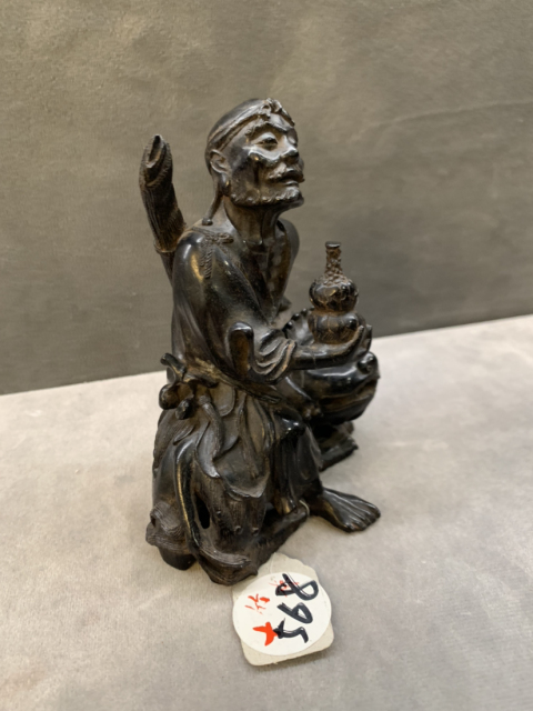 古玩雜項小葉紫檀伏虎羅漢拍賣,當前價格85000元