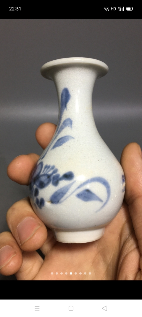 古玩陶瓷【精品】清早期玉壺春瓶拍賣，當(dāng)前價(jià)格999元