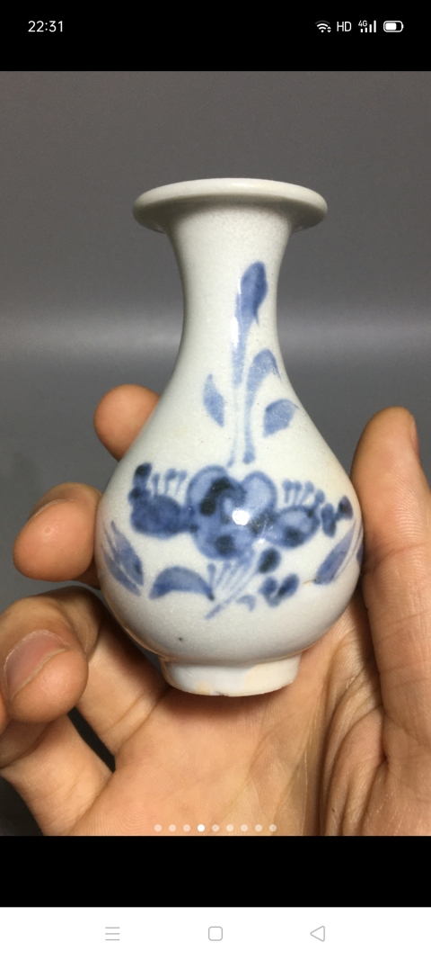 古玩陶瓷【精品】清早期玉壺春瓶拍賣，當(dāng)前價(jià)格999元