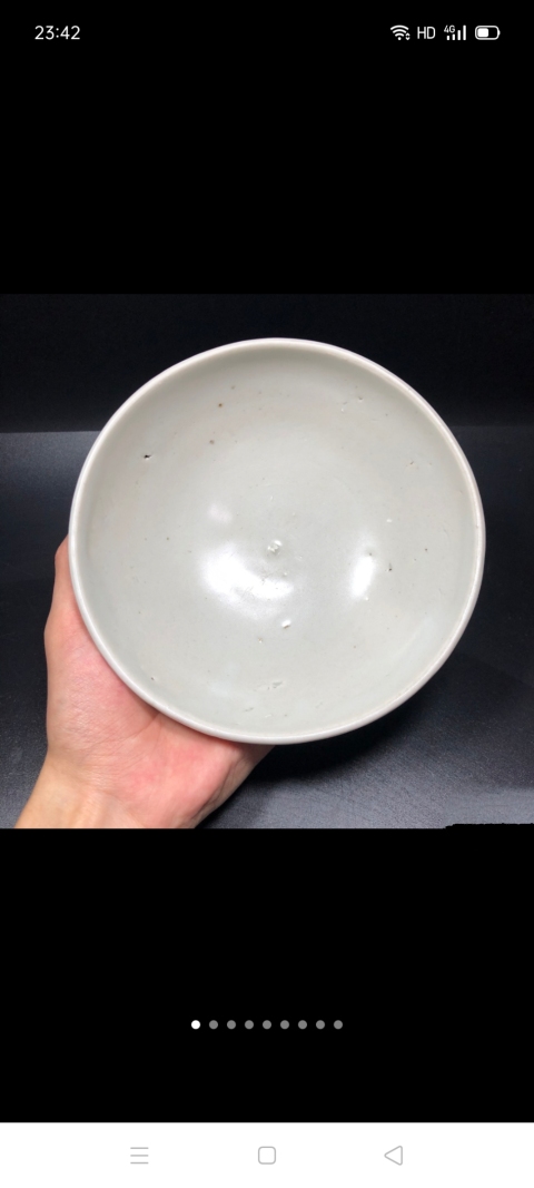 古玩陶瓷【精品】元代卵白釉碗可以和均瓷媲美【已經平臺保真,有保真卡】拍賣,當前價格1999元