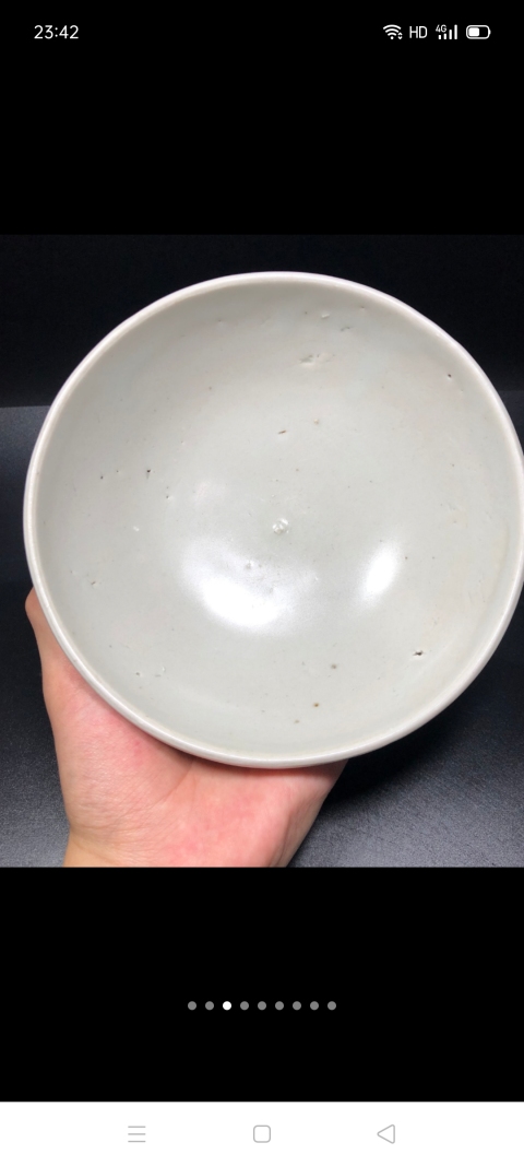 古玩陶瓷【精品】元代卵白釉碗可以和均瓷媲美【已經平臺保真,有保真卡】拍賣,當前價格1999元