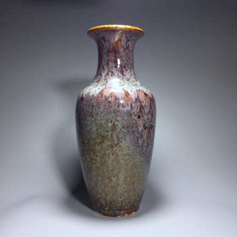 古玩陶瓷民國·窯變釉豇豆紅賞瓶拍賣，當前價格2999元