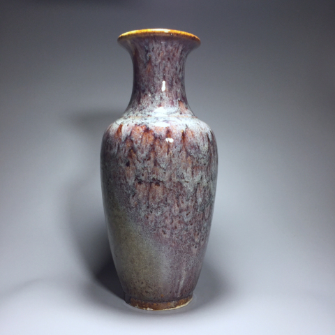 古玩陶瓷民國·窯變釉豇豆紅賞瓶拍賣，當前價格2999元