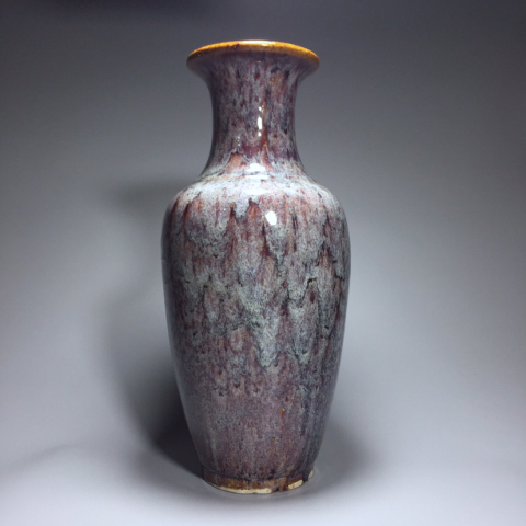 古玩陶瓷民國·窯變釉豇豆紅賞瓶拍賣，當前價格2999元