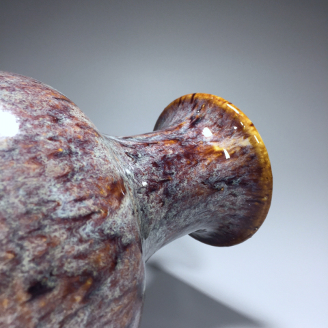 古玩陶瓷民國·窯變釉豇豆紅賞瓶拍賣，當前價格2999元