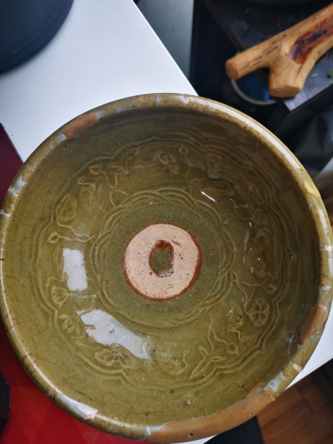 古玩陶瓷元龍泉窯満池嬌紋唇口碗拍賣,當前價格999元