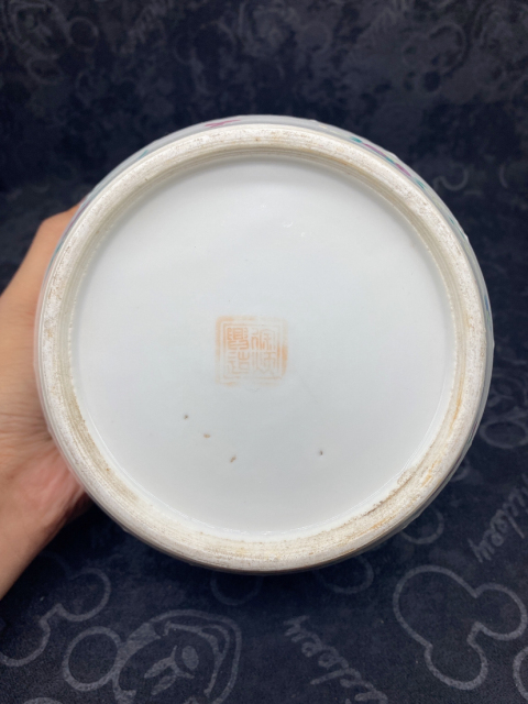 古玩陶瓷粉彩郭子儀祝壽瓜棱大罐拍賣，當前價格2000元