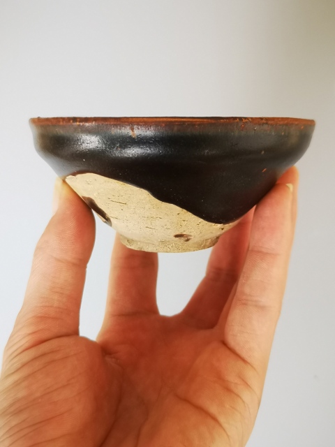 古玩陶瓷宋代·建窯系黑釉束口斗笠盞（960年至1271年）拍賣，當前價格1999元