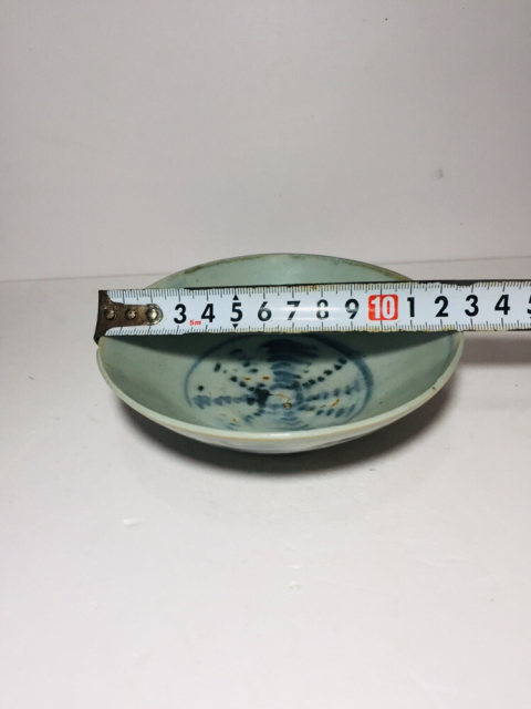 古玩陶瓷精品明代青花斗笠碗拍賣，當前價格0元