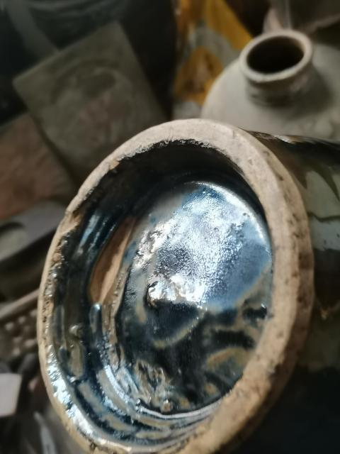 古玩陶瓷磁州窯黑釉宋金罐窯變像鼻子z拍賣，當前價格7999元
