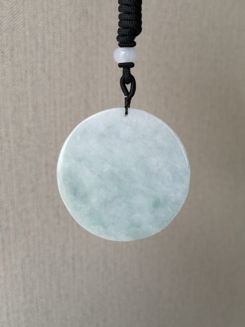 古玩玉器翡翠圓龍牌拍賣，當(dāng)前價(jià)格580元