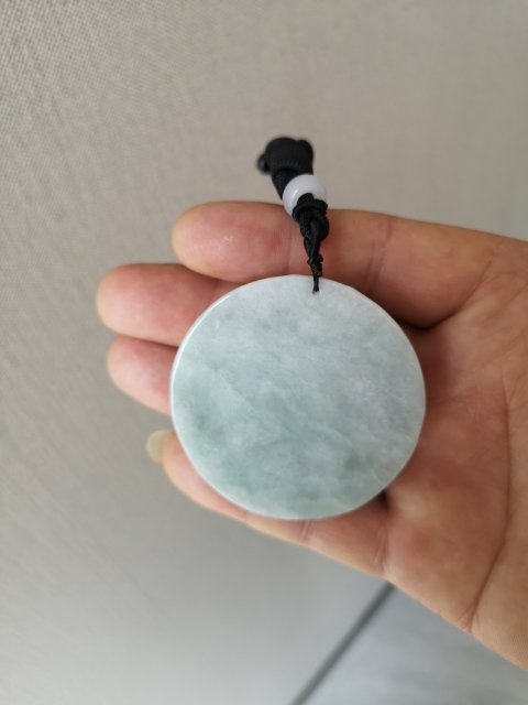 古玩玉器翡翠圓龍牌拍賣，當(dāng)前價(jià)格580元