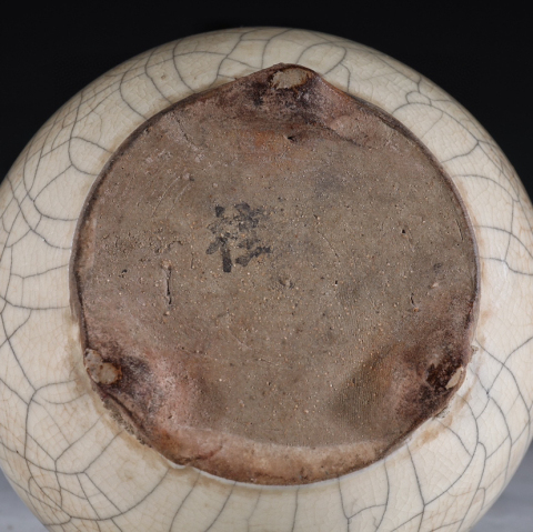 古玩陶瓷晚清-仿官哥釉爐拍賣，當前價格2000元