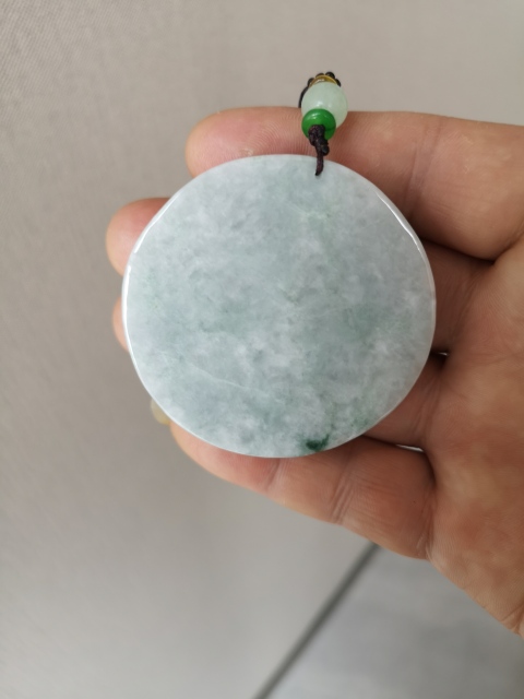 古玩玉器翡翠龍牌拍賣,當前價格1500元
