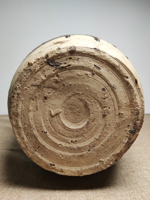 古玩陶瓷磁州窯系醬釉弦紋雙系梅瓶拍賣，當(dāng)前價格2999元