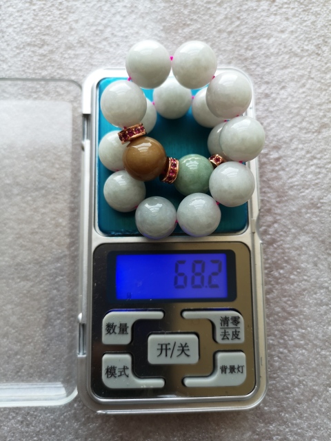 古玩玉器翡翠手串拍賣，當前價格260元