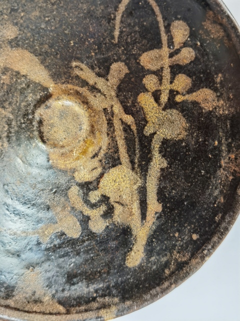 古玩陶瓷吉州窯~月影梅花斗笠盞拍賣,當前價格6666元