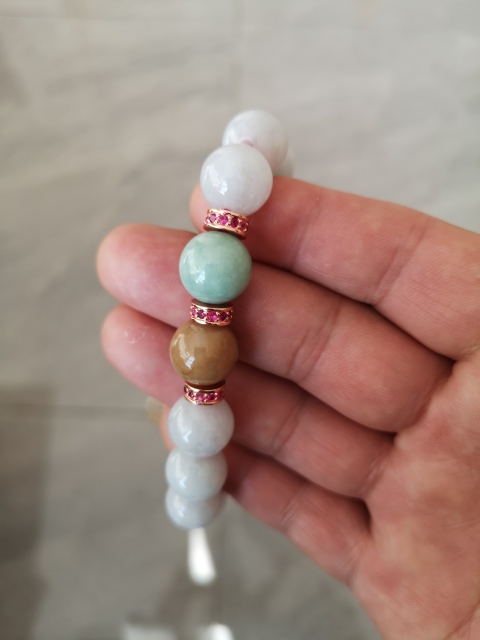 古玩玉器翡翠手串拍賣，當前價格260元