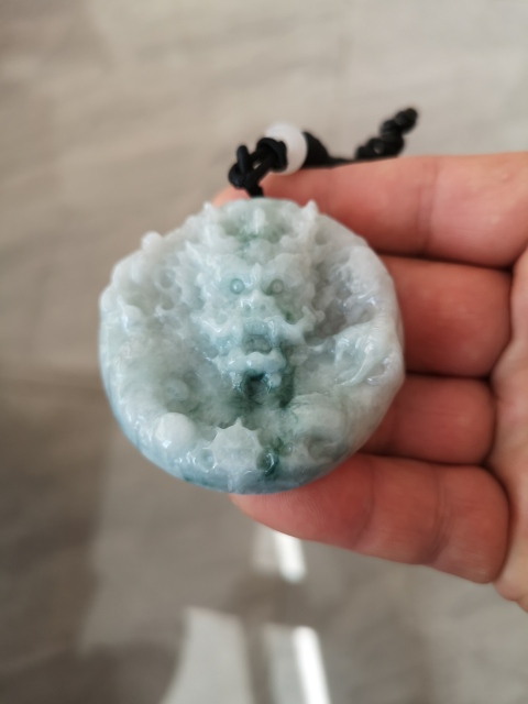古玩玉器翡翠龍佩拍賣，當前價格450元