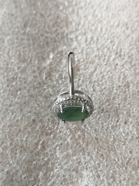 古玩玉器翡翠鑲嵌戒指拍賣，當前價格135元