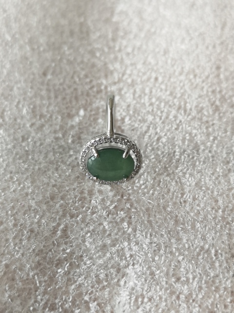 古玩玉器翡翠鑲嵌戒指拍賣，當前價格135元