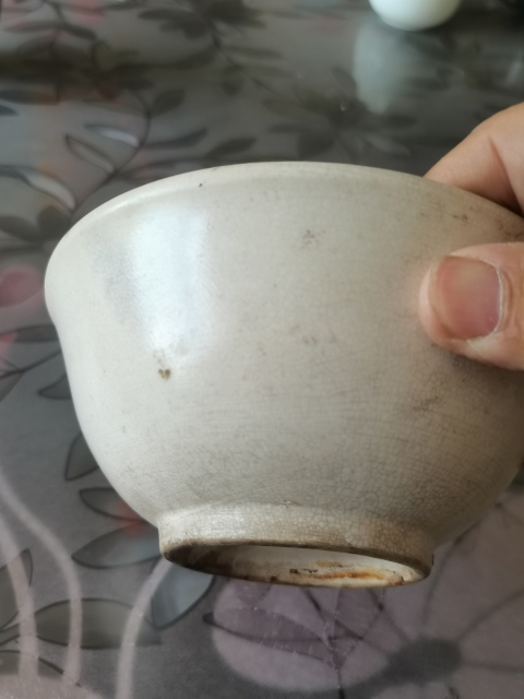 古玩陶瓷哥釉花卉紋碗拍賣，當前價格366元