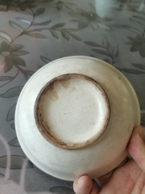 古玩陶瓷哥釉花卉紋碗拍賣，當前價格366元