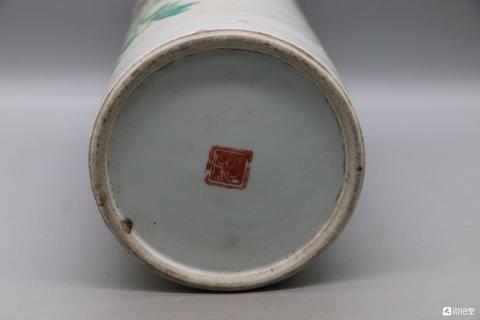 古玩陶瓷民國(guó)淺降彩花鳥(niǎo)紋帽筒拍賣(mài),當(dāng)前價(jià)格1888元