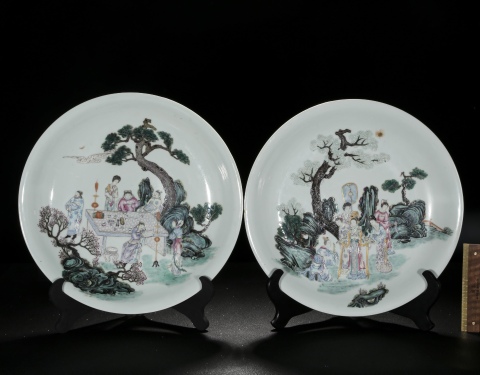 中国古玩 大清乾隆年製 粉彩 五爪の龍紋 大皿 直径約29cm 中国美術 fit=scale-down,w=1200