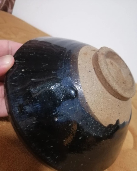 古玩陶瓷耀州窯黑釉斗笠碗拍賣，當前價格1999元