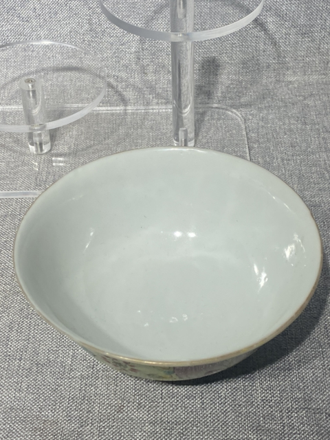 古玩陶瓷清晚期民國精品粉彩百花碗拍賣,當前價格1999元