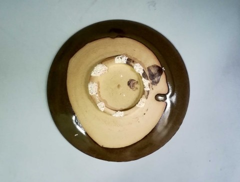 古玩陶瓷元明磁州窯茶葉末釉盤拍賣，當(dāng)前價格999元