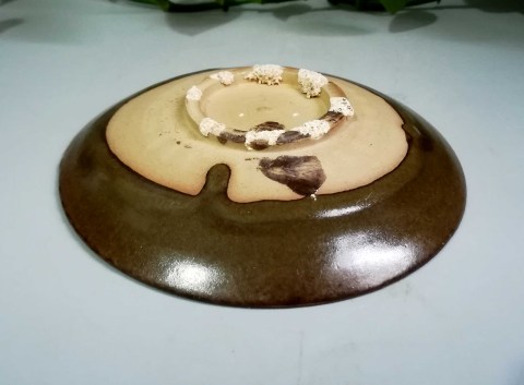 古玩陶瓷元明磁州窯茶葉末釉盤拍賣，當(dāng)前價格999元