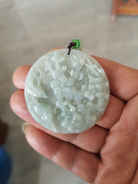 古玩玉器翡翠梅花鹿牌拍賣，當前價格398元